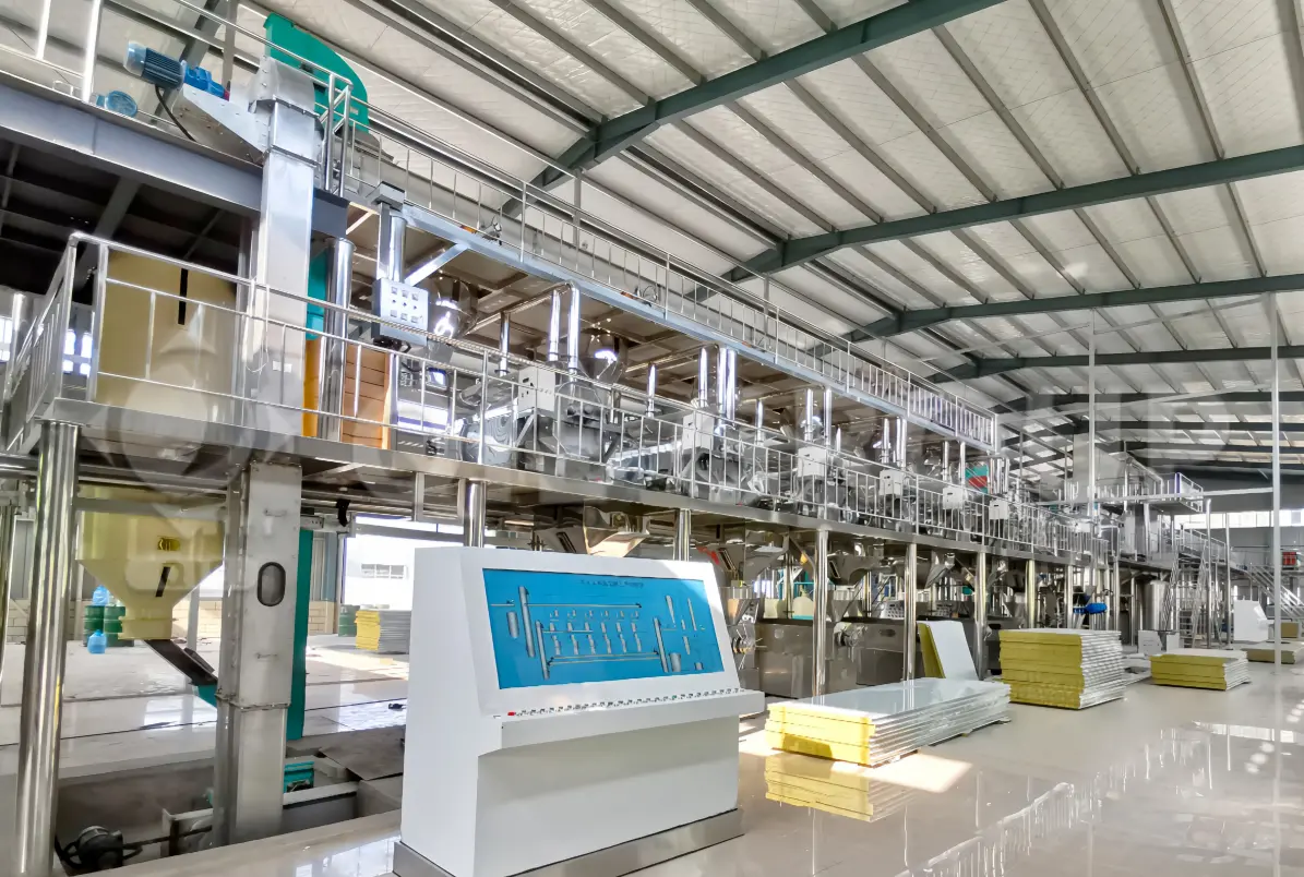 قسم عصر الزيت الذكي مزود بنظام تحكم آلي ونظام مراقبة ذكي.