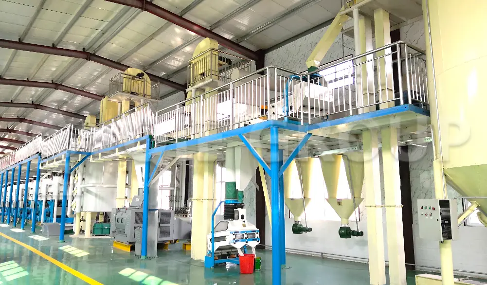 ورشة عمل لمعالجة بذور الكتان وعصرها من أجل التكييف المتحكم فيه واستخلاص الزيت بكفاءة.