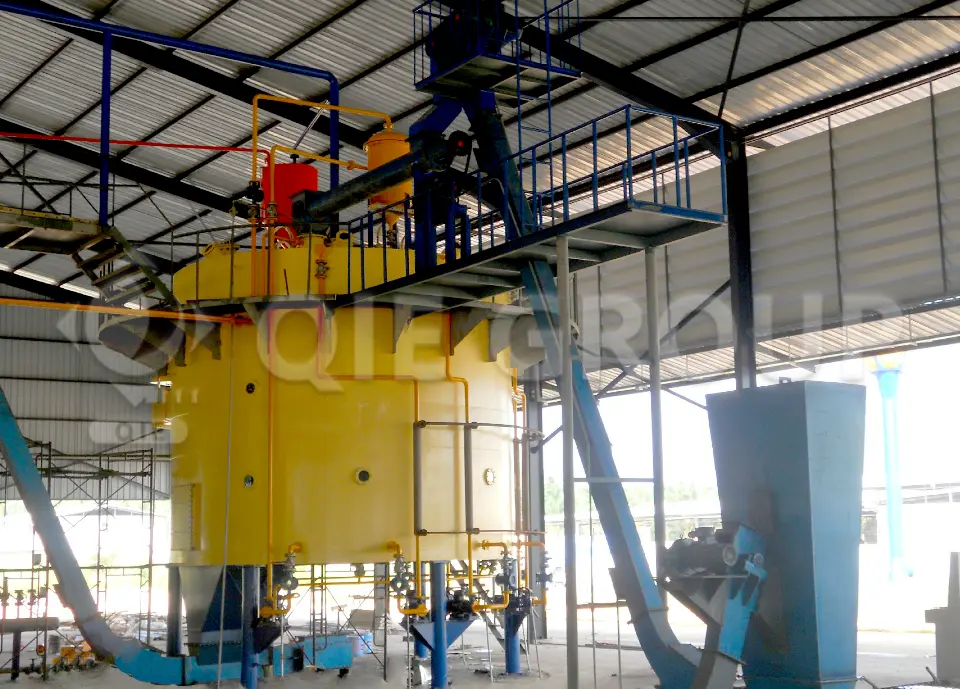 جهاز استخلاص الزيت من نوع روتوسيل للاستخلاص المستمر بالمذيبات بكفاءة عالية في استخلاص الزيت.