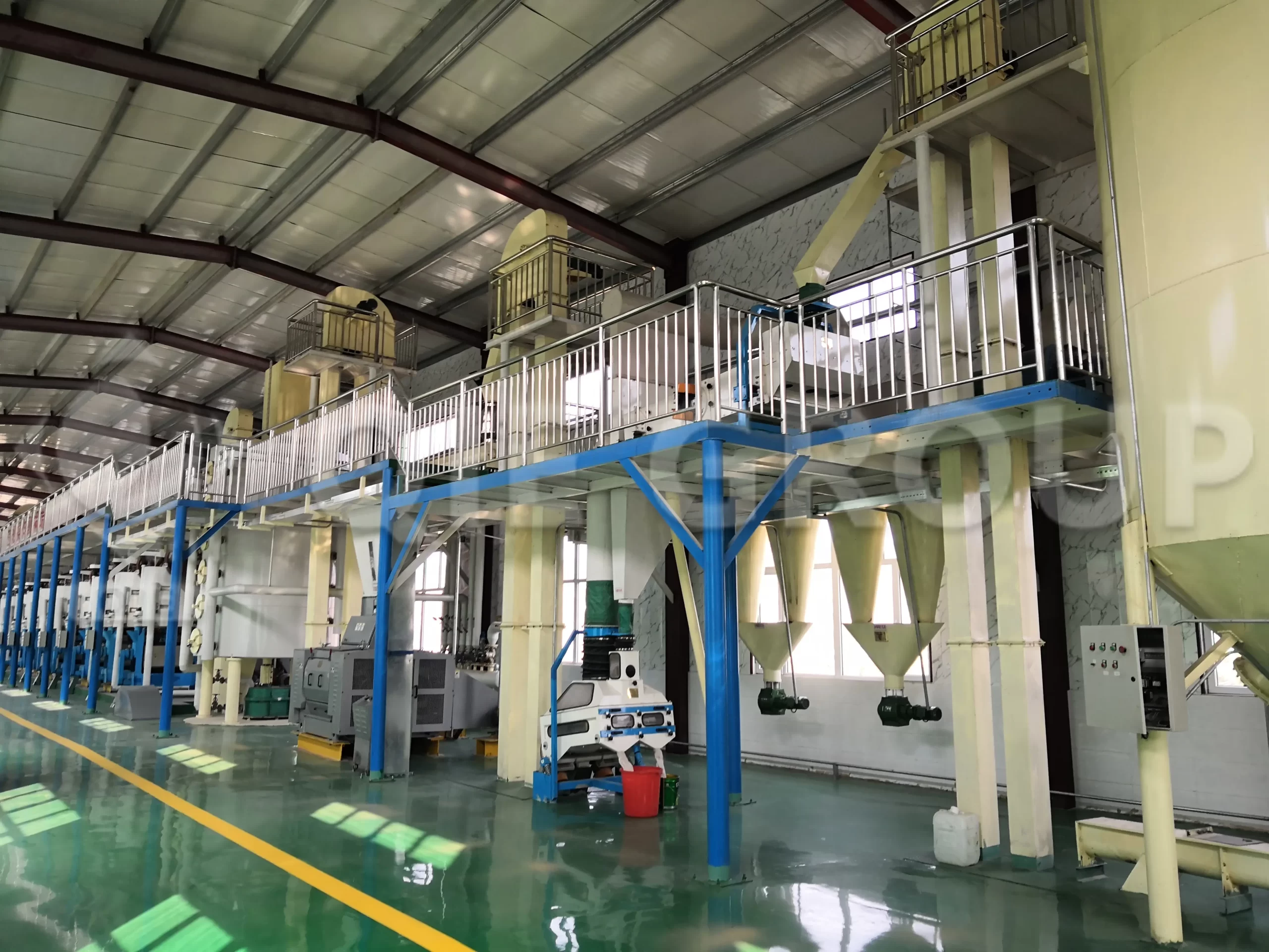 ورشة معالجة زبدة الشيا الأولية مزودة بمعدات التنظيف والسحق والتكييف