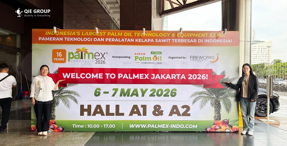 مجموعة QIE تشارك في معرض PALMEX Indonesia، وتستعرض حلول معالجة الزيوت والدهون
